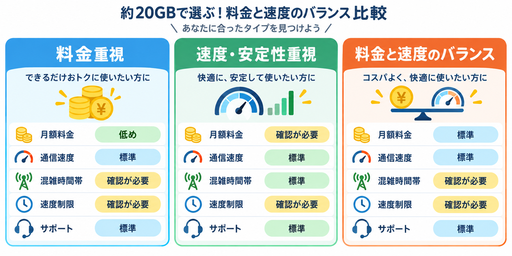 20GBのデータ使用量の目安