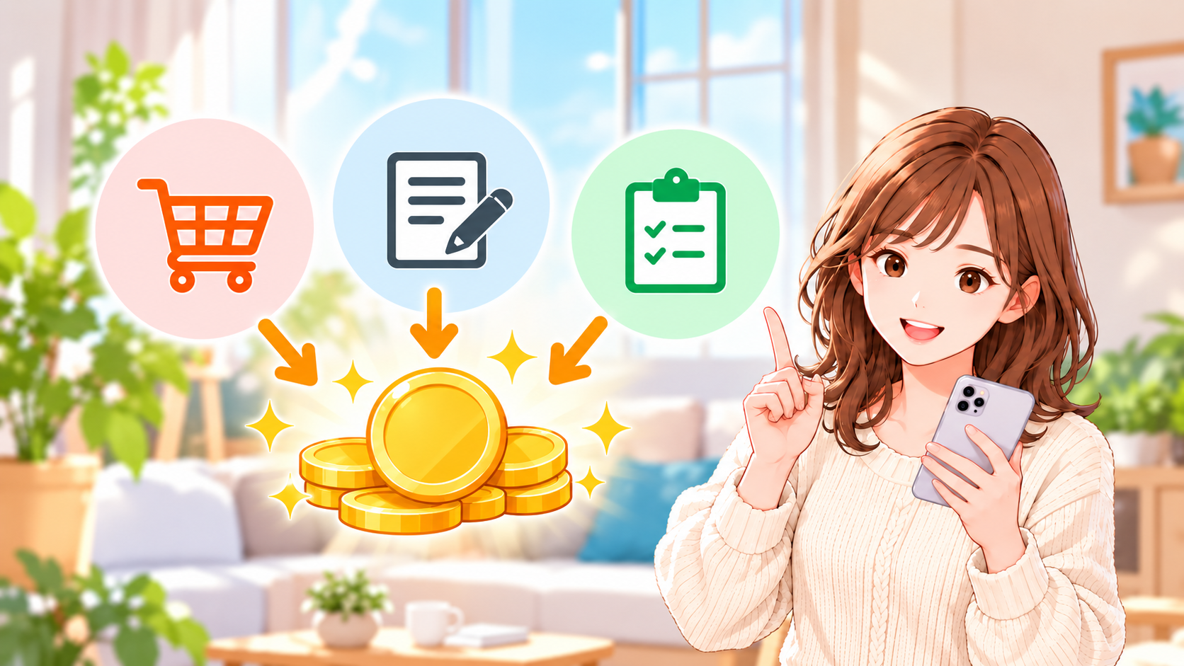 買い物・サービスの申込み・アンケートなどでポイントを貯める仕組み