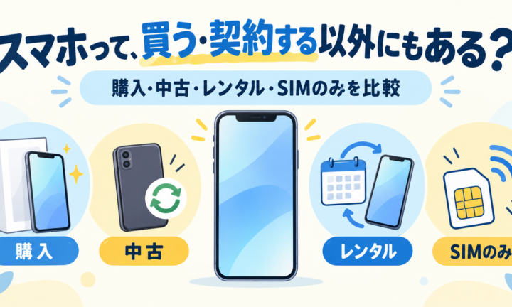 スマホの購入・中古・レンタル・SIMのみを比較