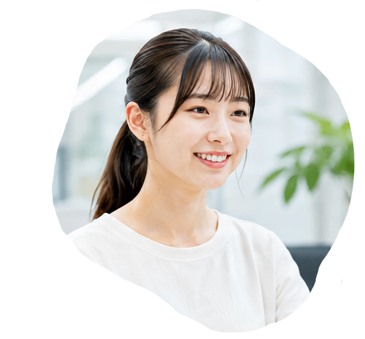 事務スキルを身につけて働く姿のイメージ