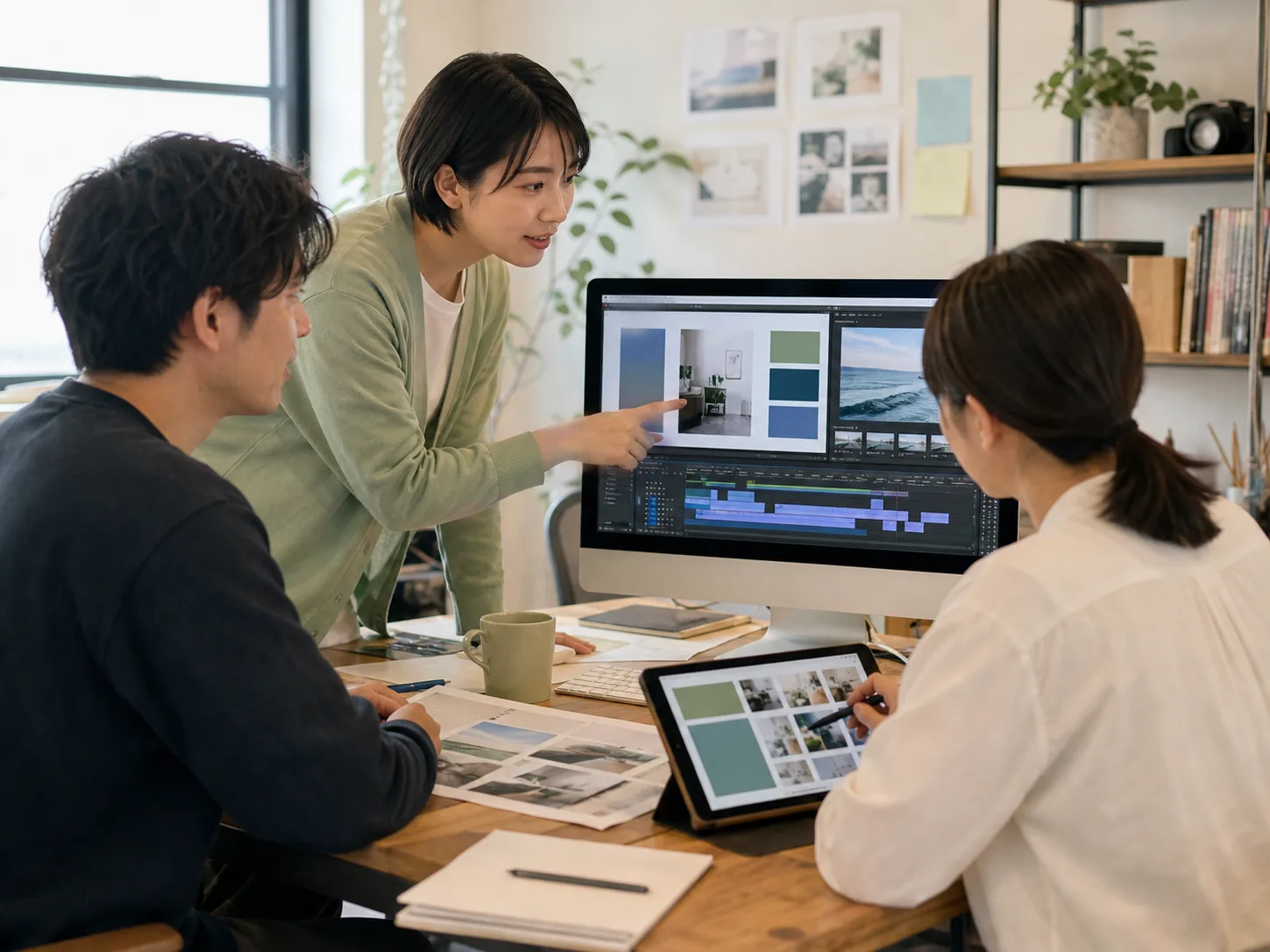 チームでクリエイティブ業務に取り組むFormosaクリエイティブ事業部の利用イメージ